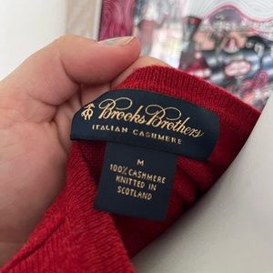 Dark Red Cashmere Cardigan